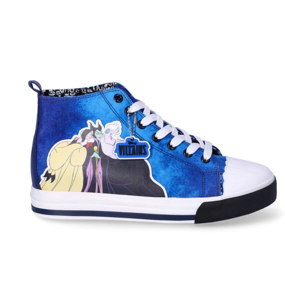 Disney Villains Blue Canvas Sneakers